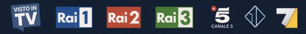 Visto in TV - Rai 1, Rai 2, Rai 3, Canale 5, Italia 1, La7